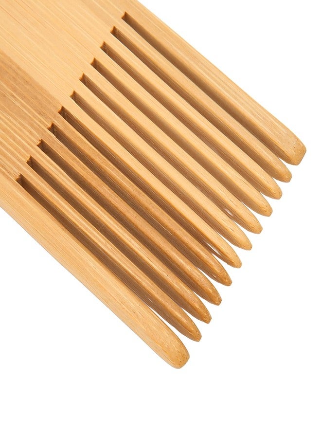 Kodrily 1PCS Hair Picks for Women Men Curly, DIY Beard Pick, Bamboo Wood Wide Tooth Comb, Portable Curly, 5.9 x 2.4 x 0.24in Beard Comb for Hair Beard Pick Styling - Image 4